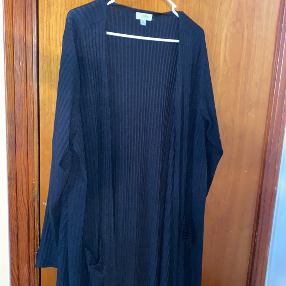 Black Ribbed LuLaRoe Caroline XL